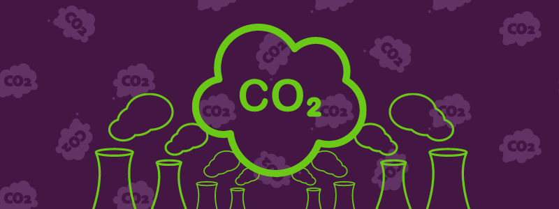 CO2 gas polluted the air