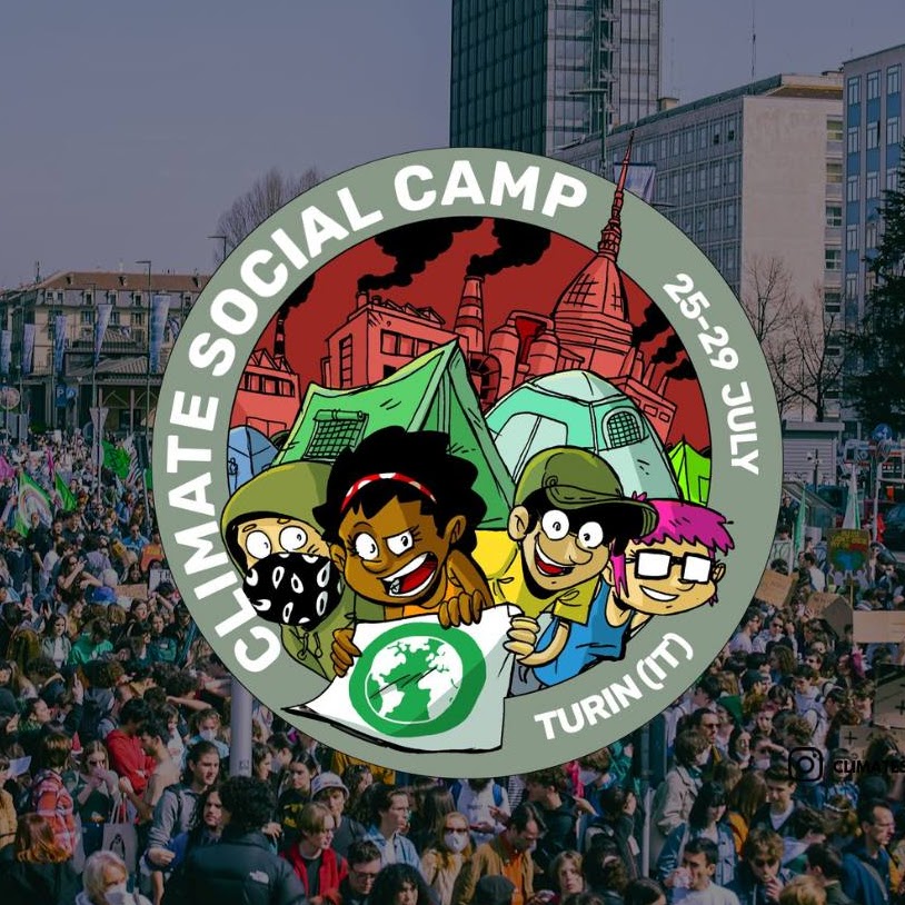 Logo Climate Social Camp by Zerocalcare