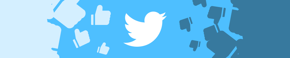 Cornice con logo di Twitter