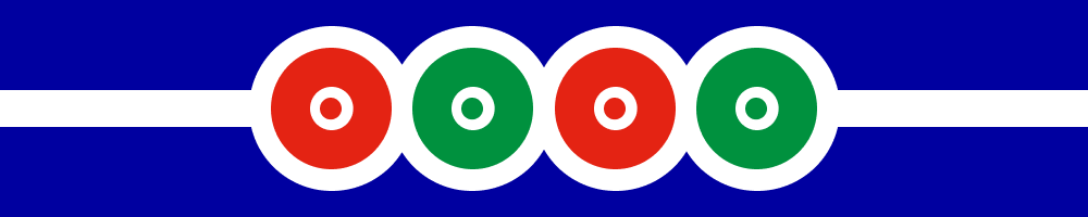 Cornice ispirata al logo degli Italian Roller Games