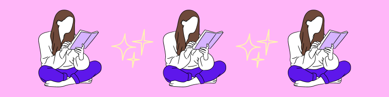 una chica que está leyendo un libro