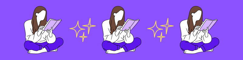 una chica que está leyendo un libro