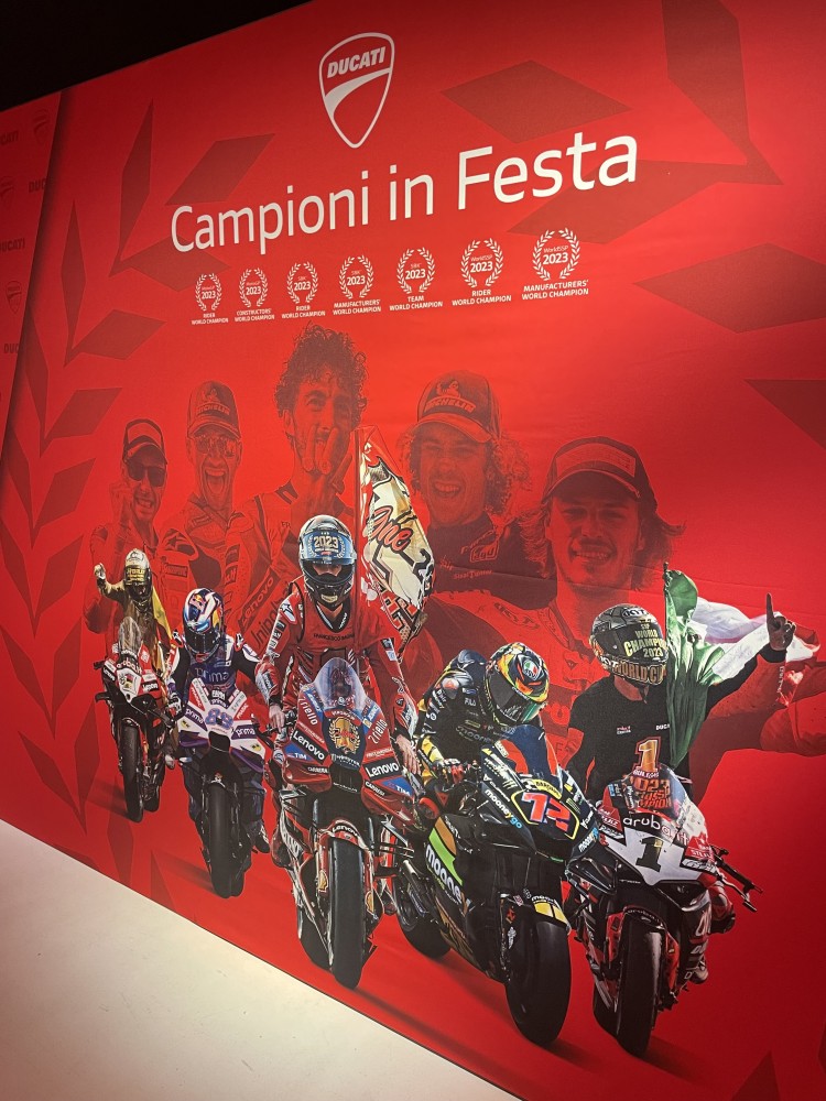 Foto scattata durante l'evento Ducati Campioni in Festa