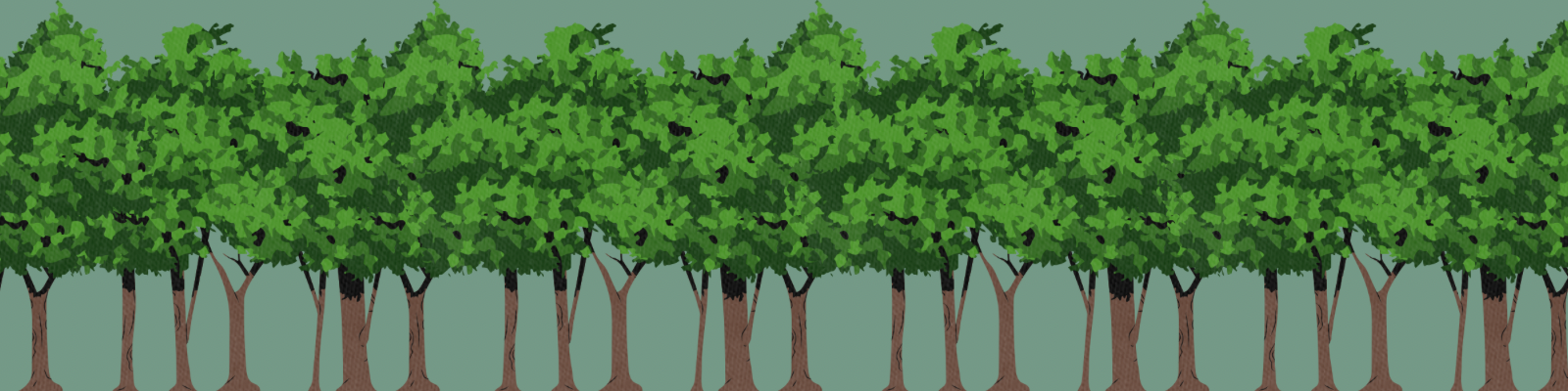alberi verdi
